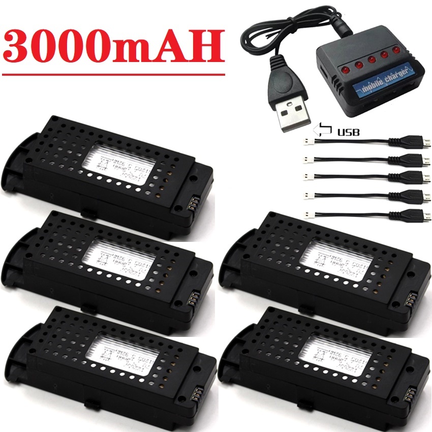 Q6 Drones Battery 3.7V 3000mAh - Eachine Drone E58 ulasan dan harga