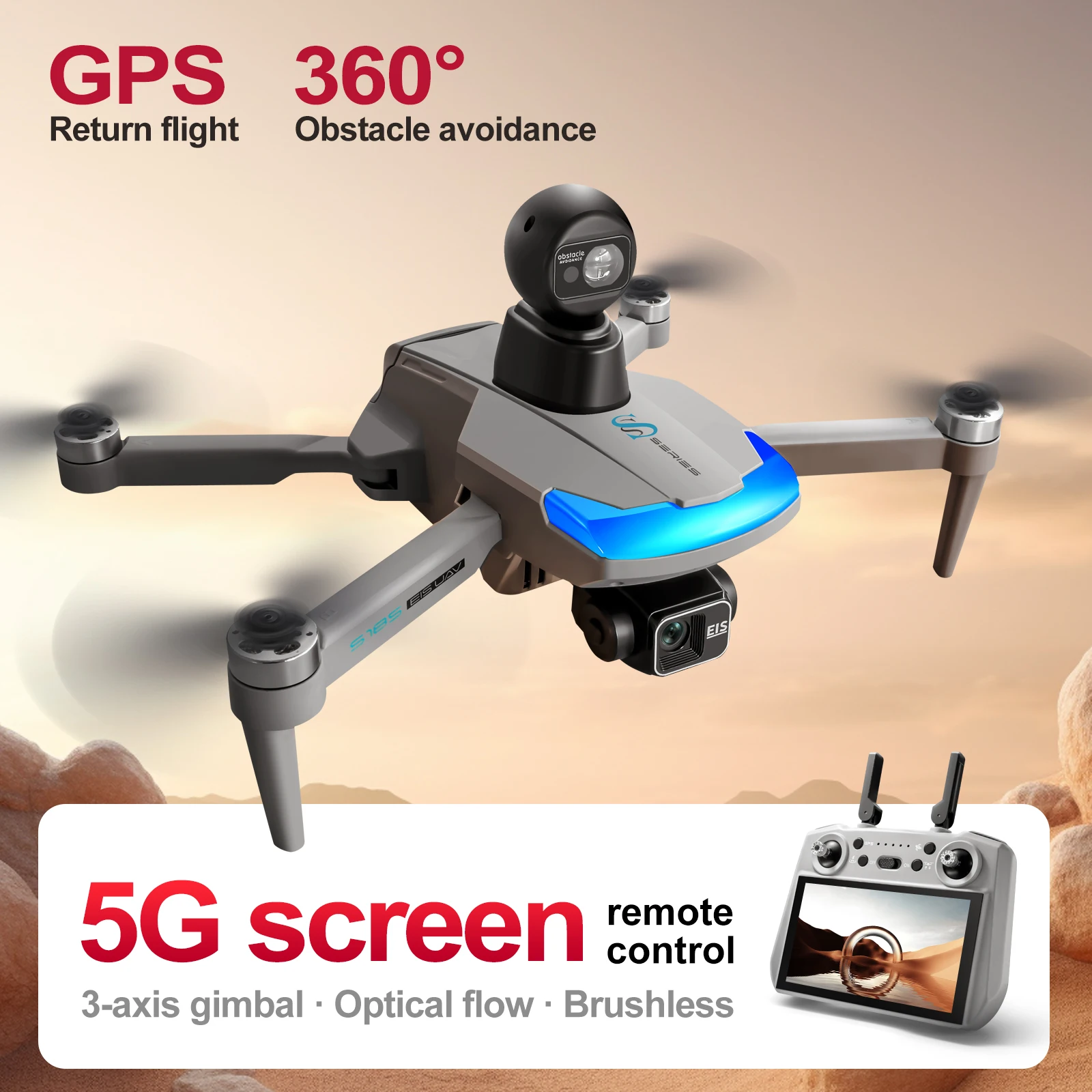 S185 Professional Drone 2.7K H - Drone Photogrammetry ulasan dan harga