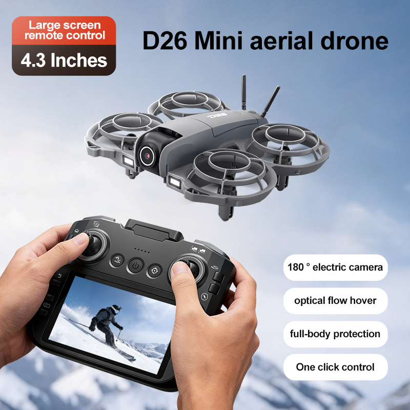 D26 Drone 4K Aerial HD 180° Ca - Drone Cinematic ulasan dan harga