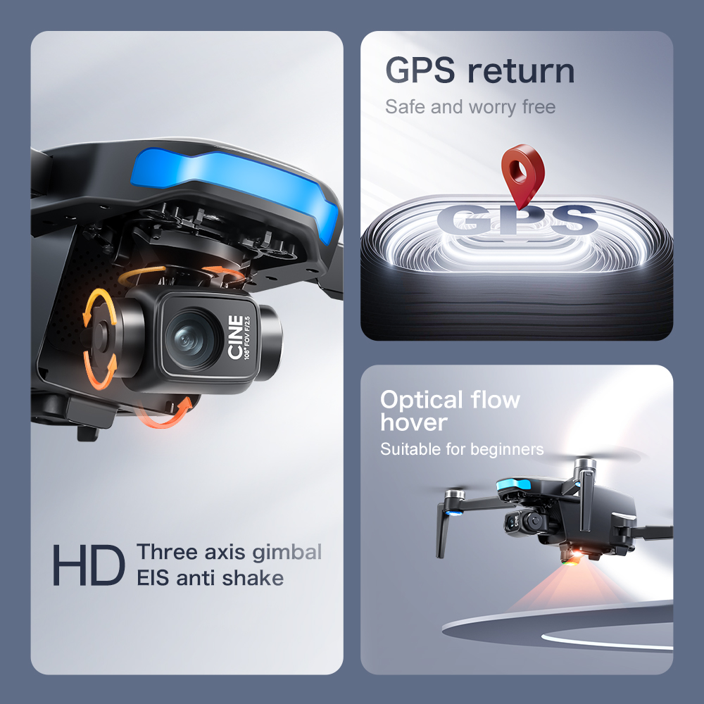 Original S-X1 GPS Drone 8KHD p - Drone Multispectral ulasan dan harga
