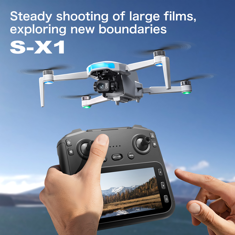 Original S-X1 GPS Drone 8KHD p - Drone Multispectral ulasan dan harga