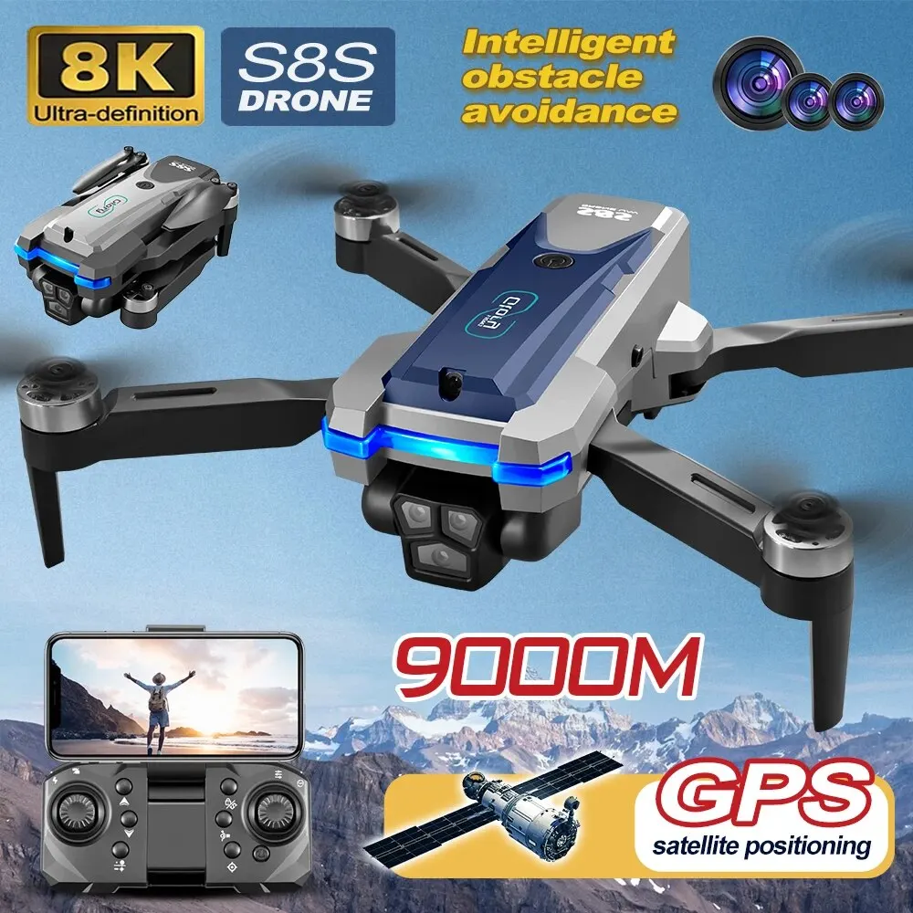 S8S GPS Drone 5G Wifi 8K HD Du - Drone Mapping ulasan dan harga